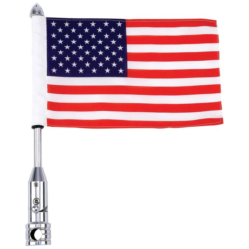 MC FLAGPOLE MOUNT & USA FLAG