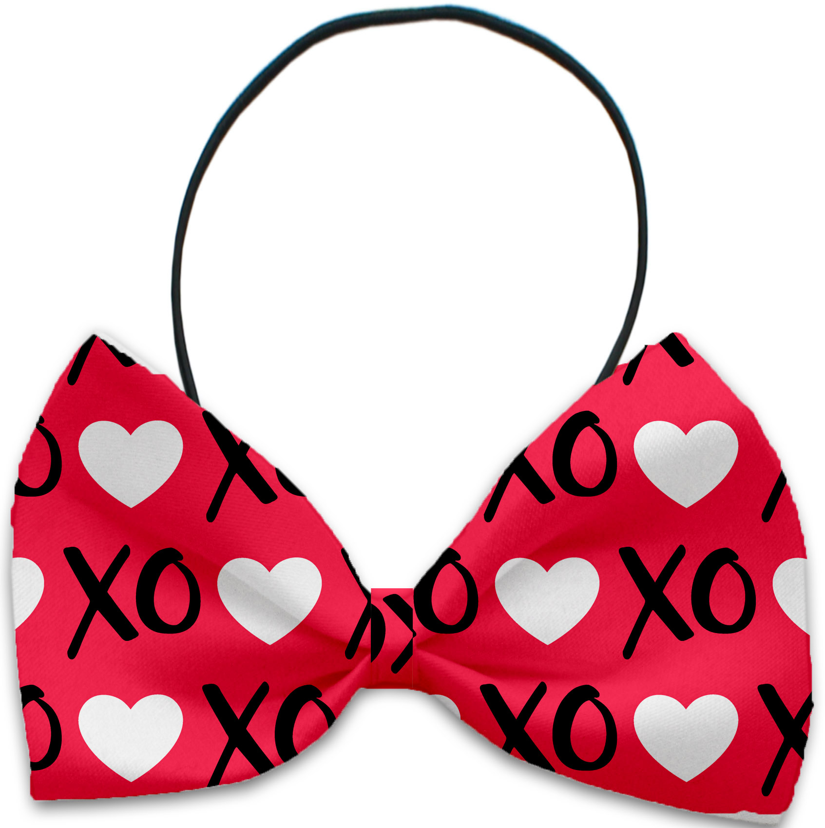 Red XOXO Pet Bow Tie