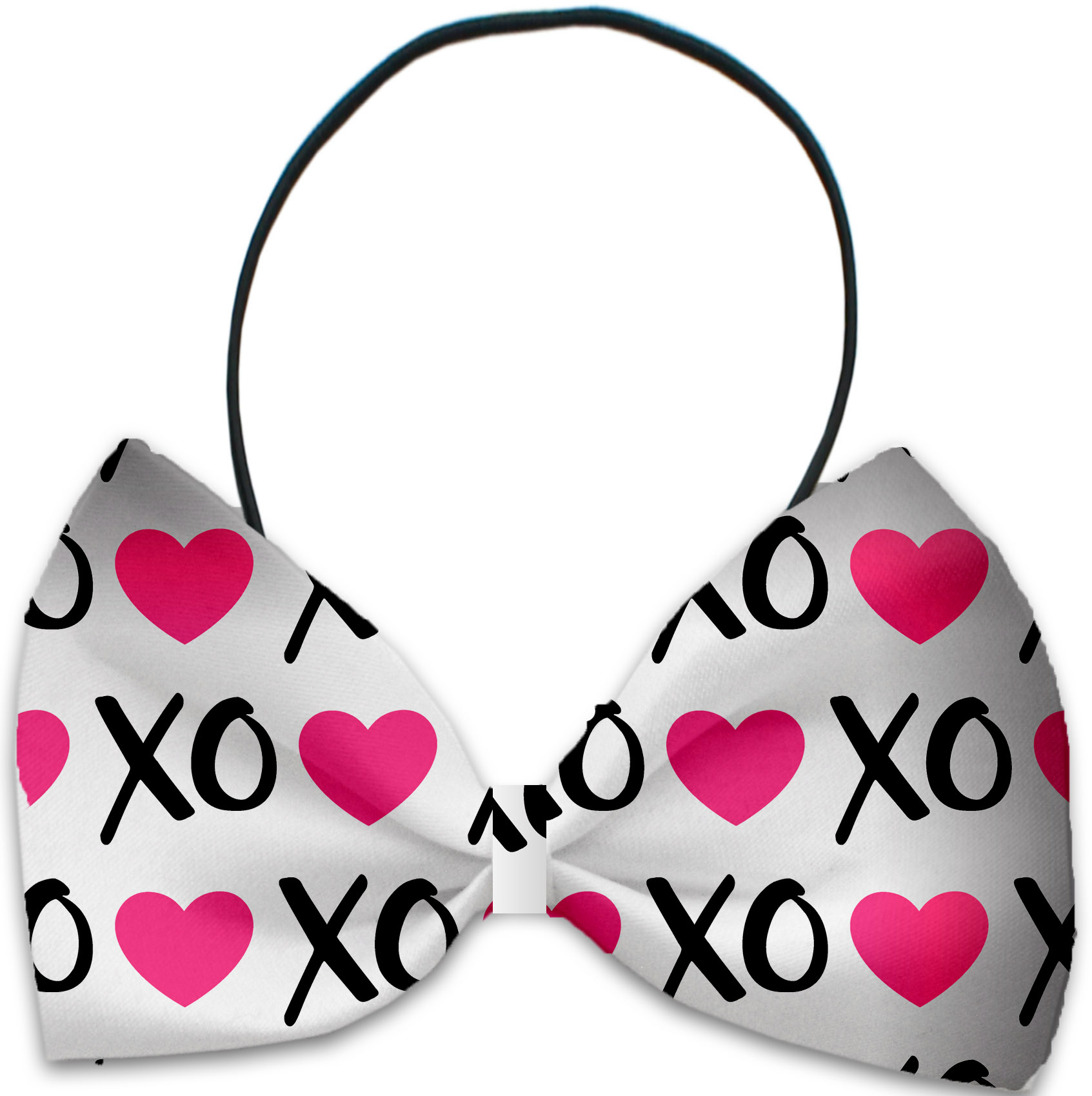 Pink XOXO Pet Bow Tie