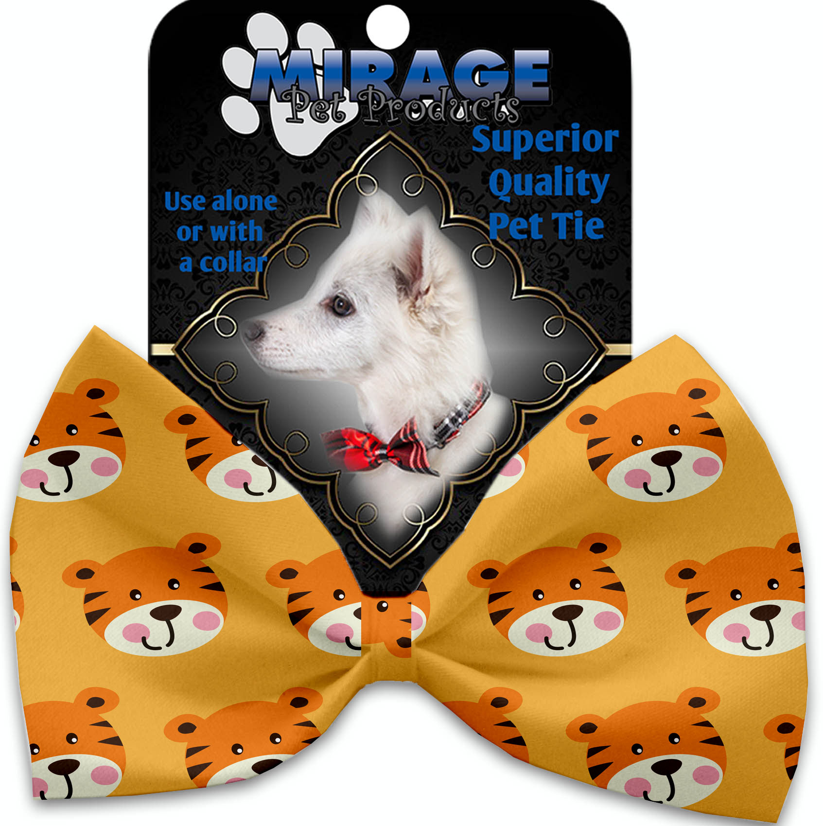 Tally the Tiger Pet Bow Tie