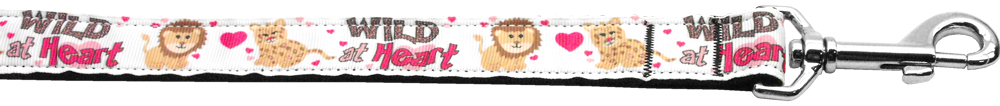 Wild at Heart 1 inch wide 6ft long Leash