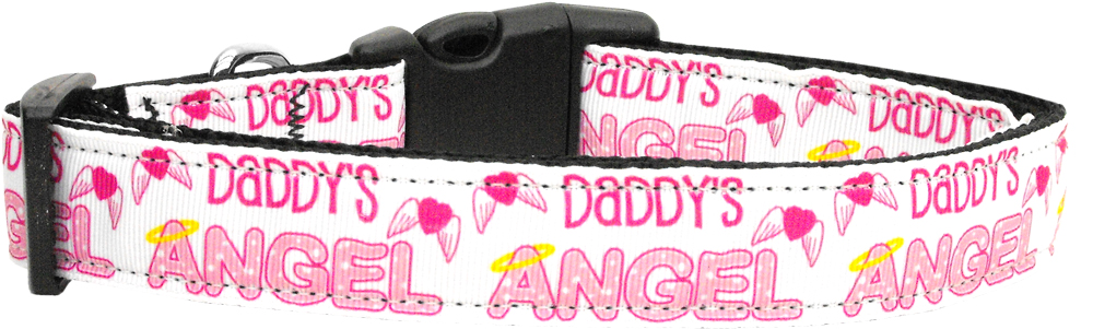 Daddy's Angel Nylon Dog Collar Medium Narrow