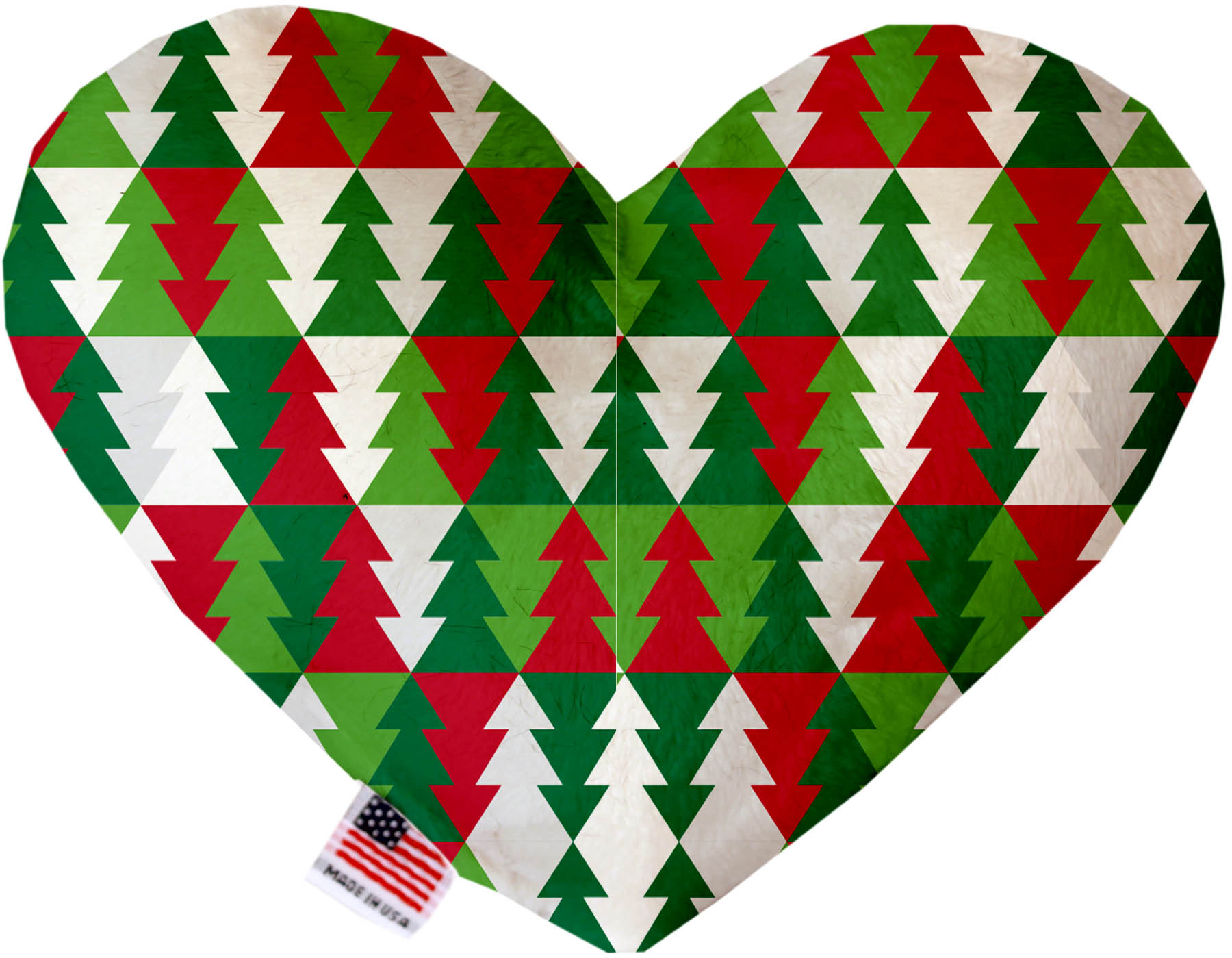 Classy Christmas Trees 8 Inch Heart Dog Toy
