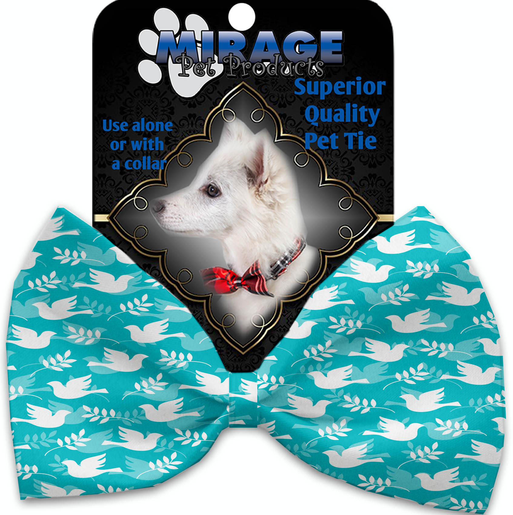 Hope and Peace Pet Bow Tie