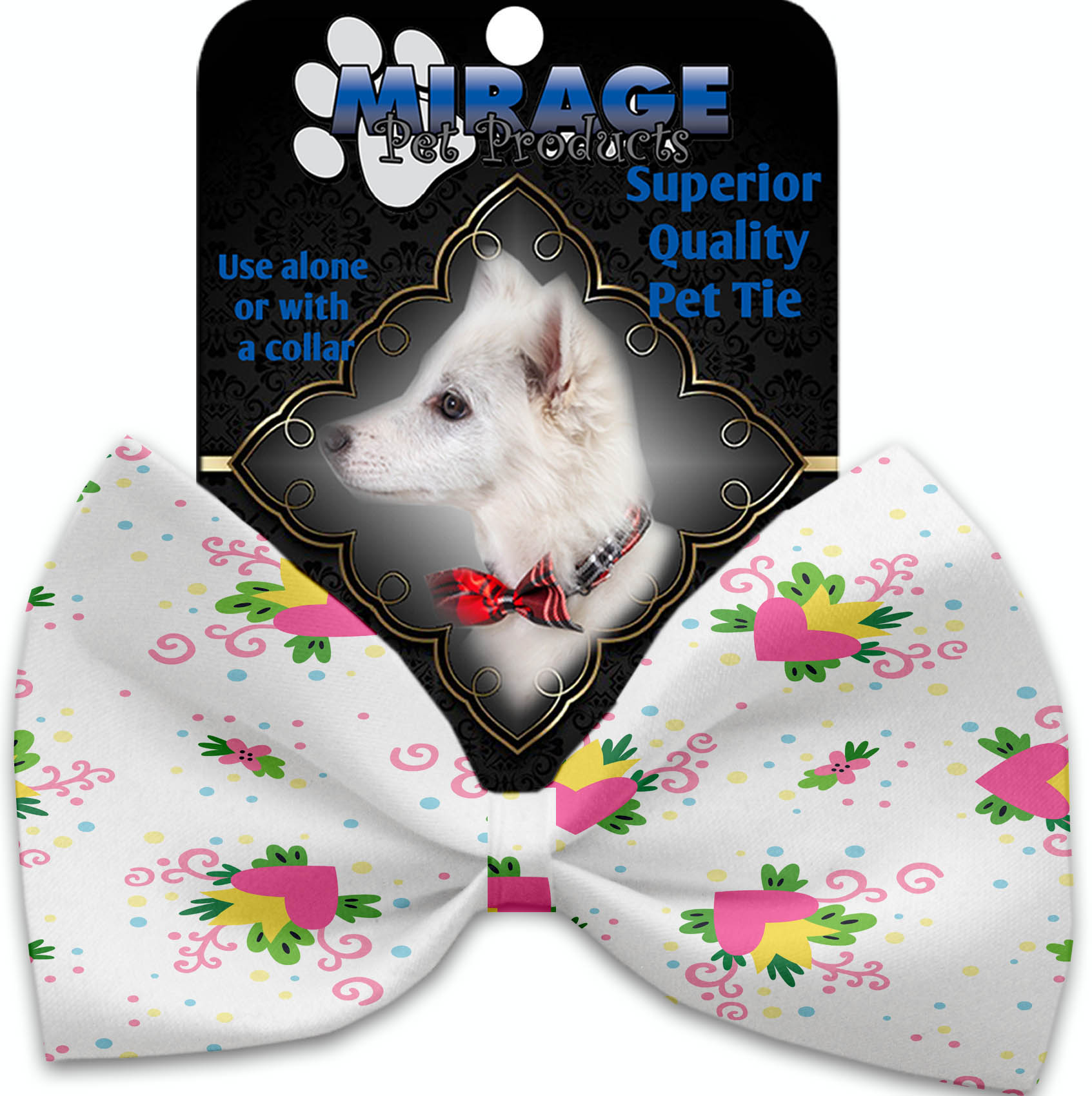Sweet Love Pet Bow Tie Collar Accessory with Velcro