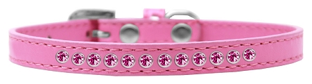 Bright Pink Crystal Size 10 Bright Pink Puppy Collar