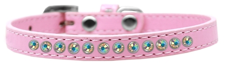 AB Crystal Size 10 Light Pink Puppy Collar