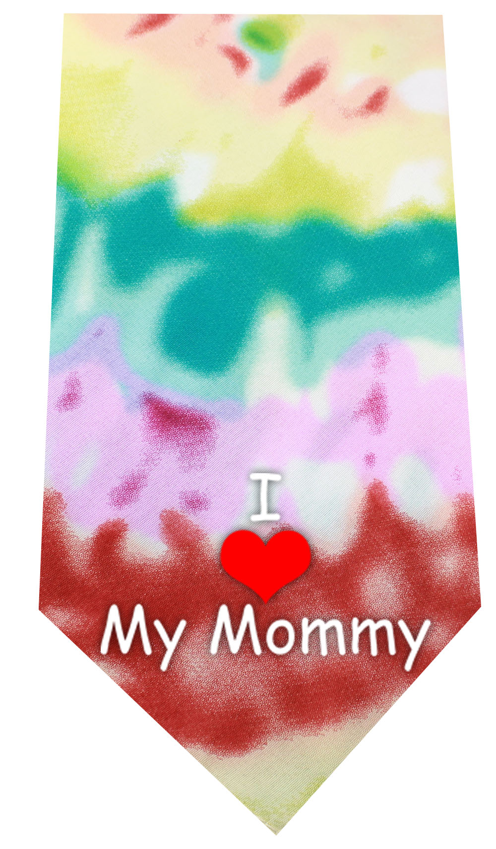 I Love Mommy Screen Print Bandana Tie Dye