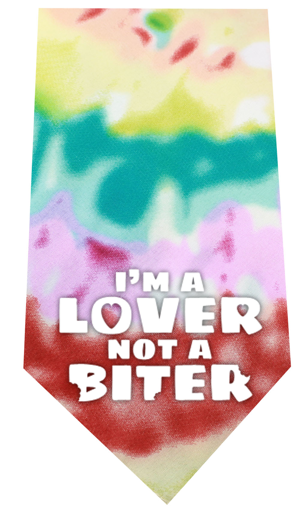 Lover not a Biter Screen Print Bandana Tie Dye