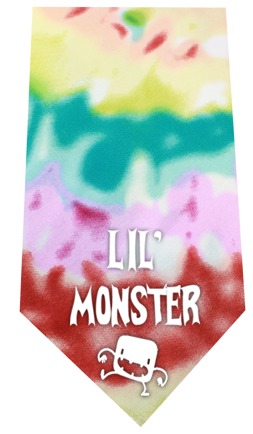 Lil Monster Screen Print Bandana Tie Dye