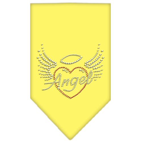 Angel Heart Rhinestone Bandana Yellow Small