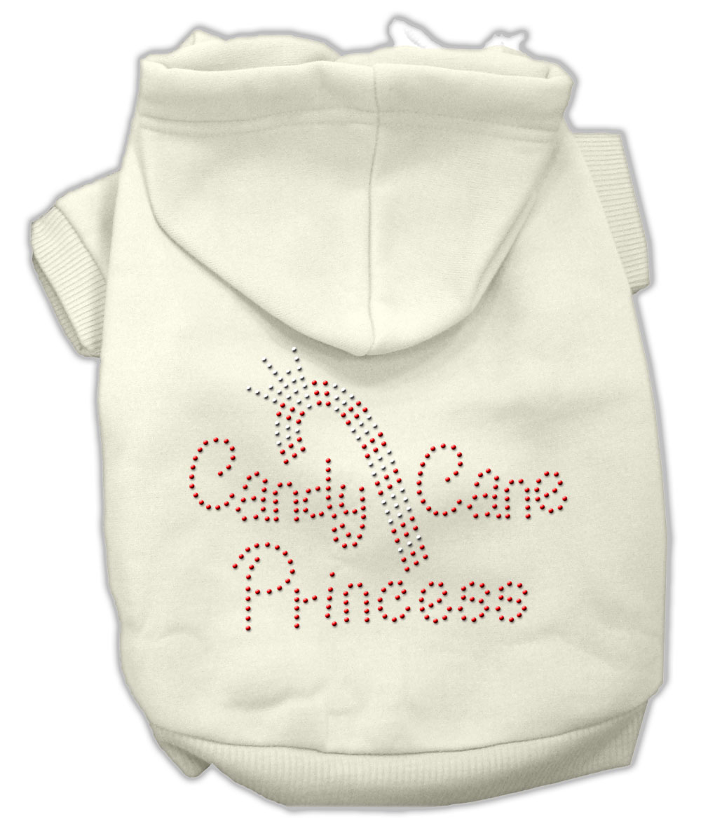 Candy Cane Princess Hoodies Cream XXL