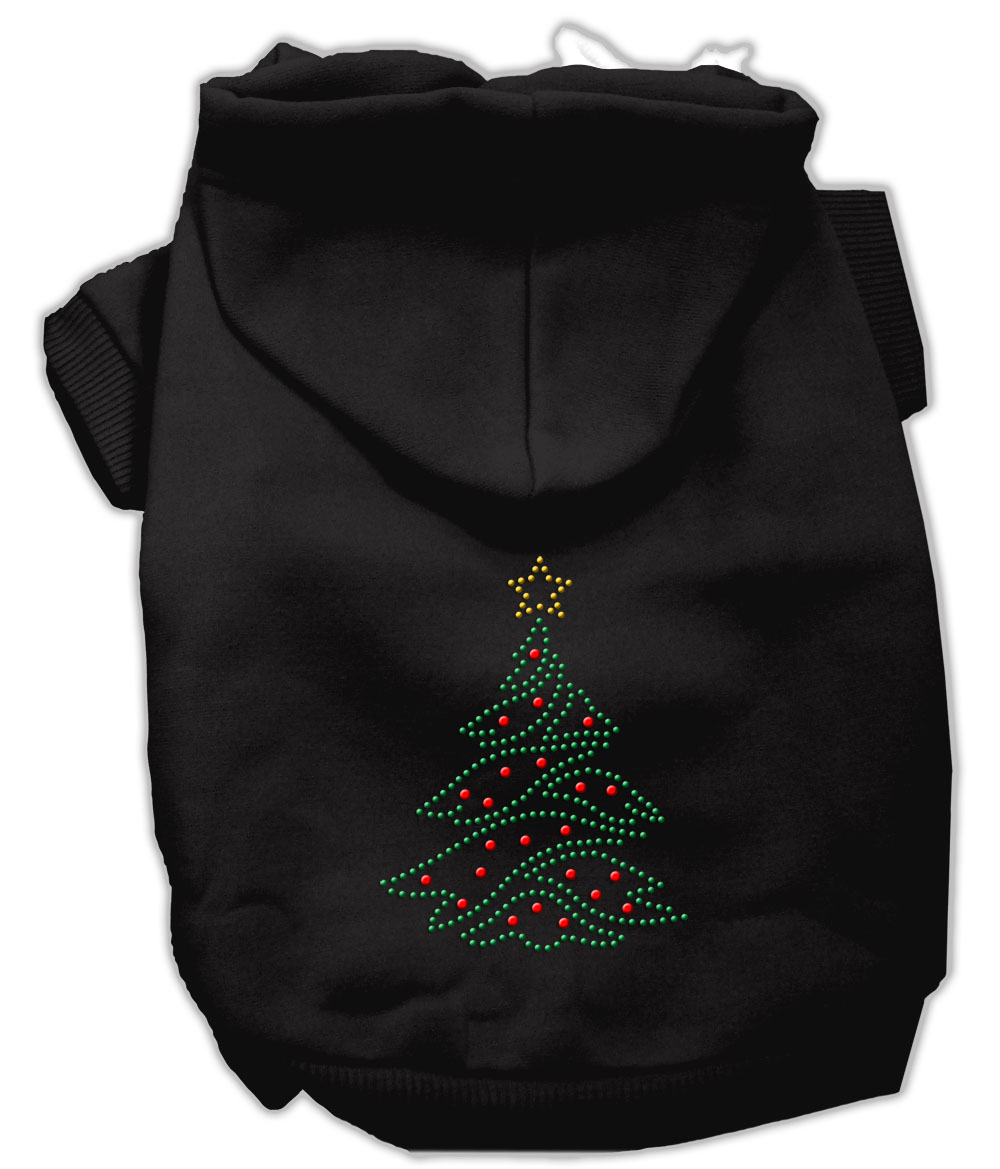 Christmas Tree Hoodie Black XL