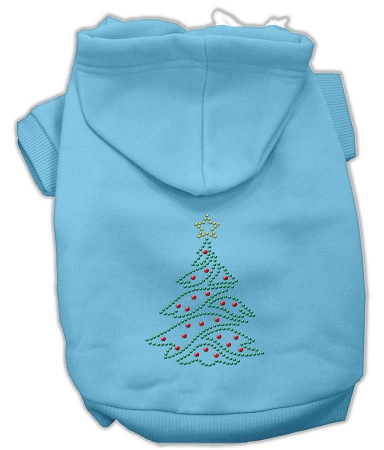 Christmas Tree Hoodie Baby Blue XXL