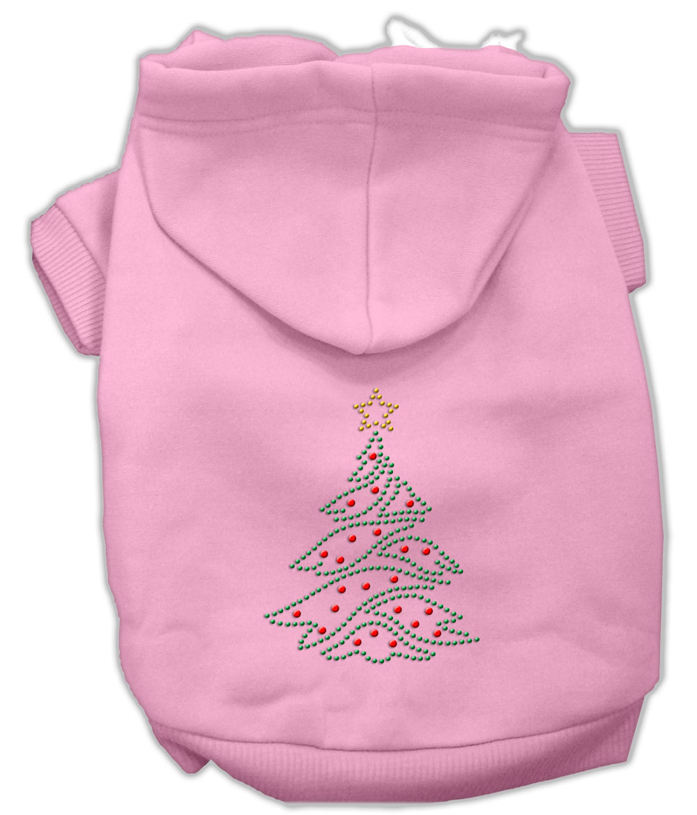 Christmas Tree Hoodie Pink XL
