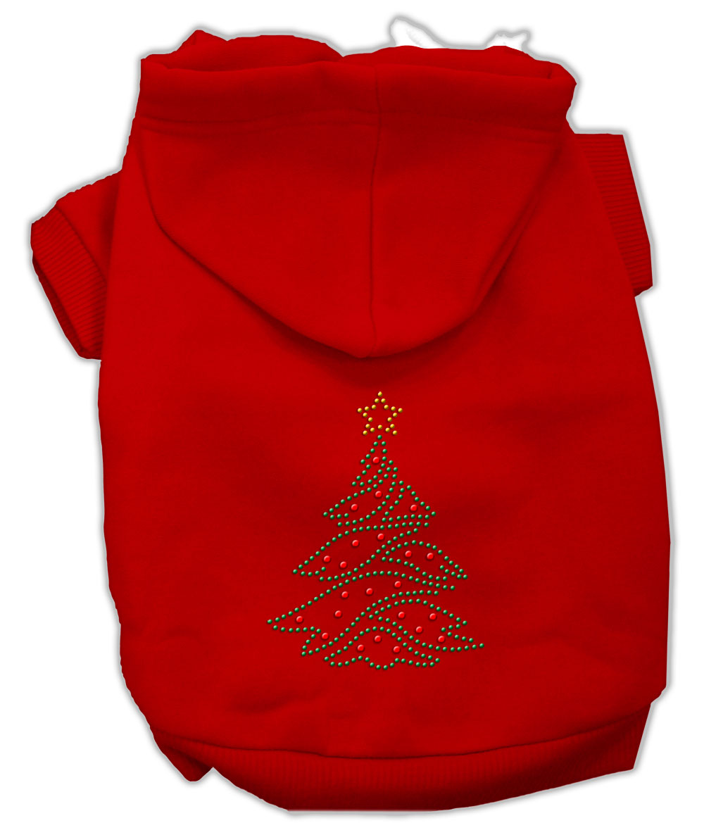 Christmas Tree Hoodie Red XL