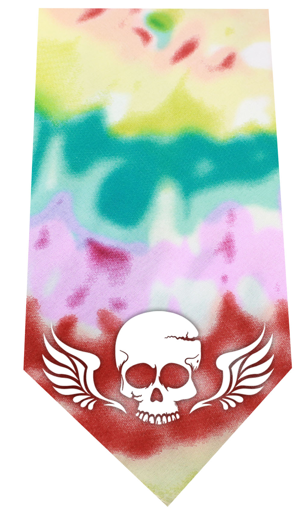 Skull Wings Screen Print Bandana Tie Dye