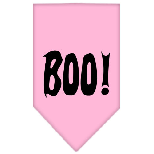 Boo! Screen Print Bandana Light Pink Large