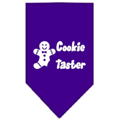 Cookie Taster Screen Print Bandana Purple Large