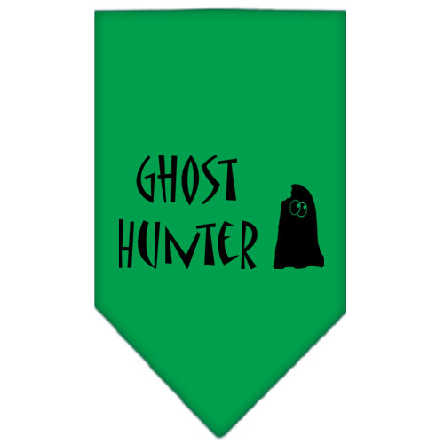 Ghost Hunter Screen Print Bandana Emerald Green Small