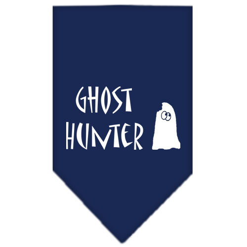 Ghost Hunter Screen Print Bandana Navy Blue large