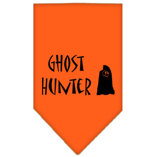 Ghost Hunter Screen Print Bandana Orange Large