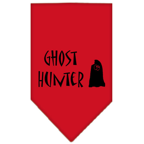 Ghost Hunter Screen Print Bandana Red Large