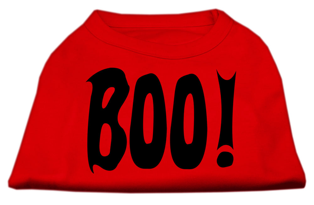 BOO! Screen Print Shirts Red Lg