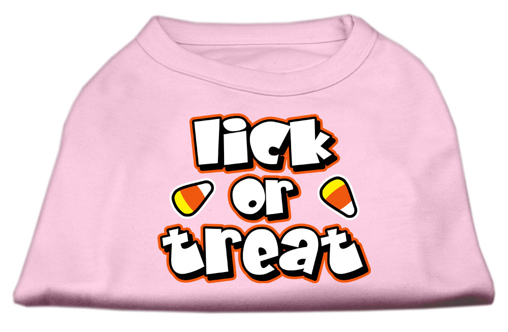 Lick Or Treat Screen Print Shirts Light Pink L