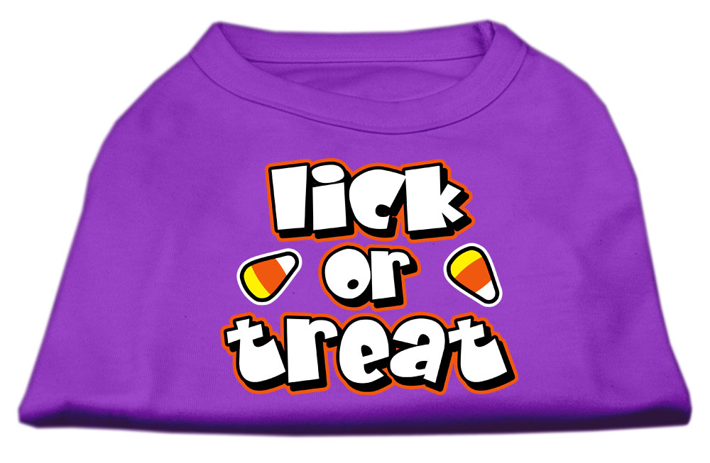 Lick Or Treat Screen Print Shirts Purple L