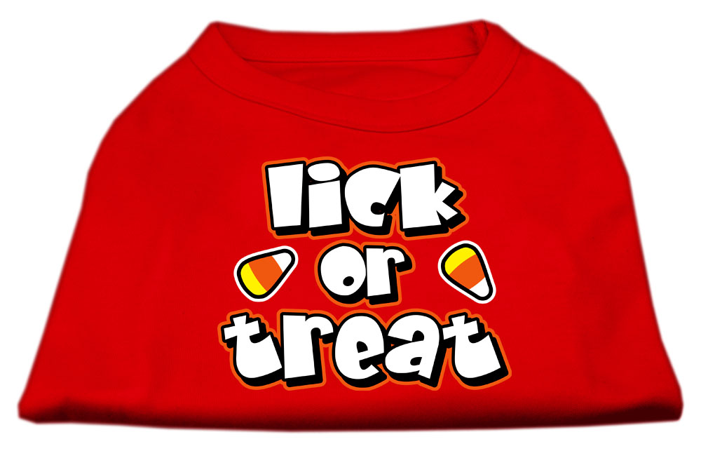 Lick Or Treat Screen Print Shirts Red L