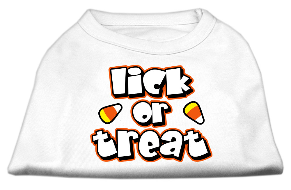 Lick Or Treat Screen Print Shirts White L