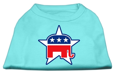 Republican Screen Print Shirts Aqua L