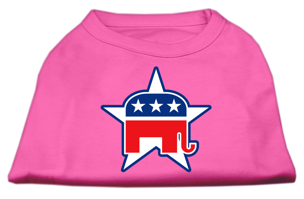 Republican Screen Print Shirts Bright Pink L