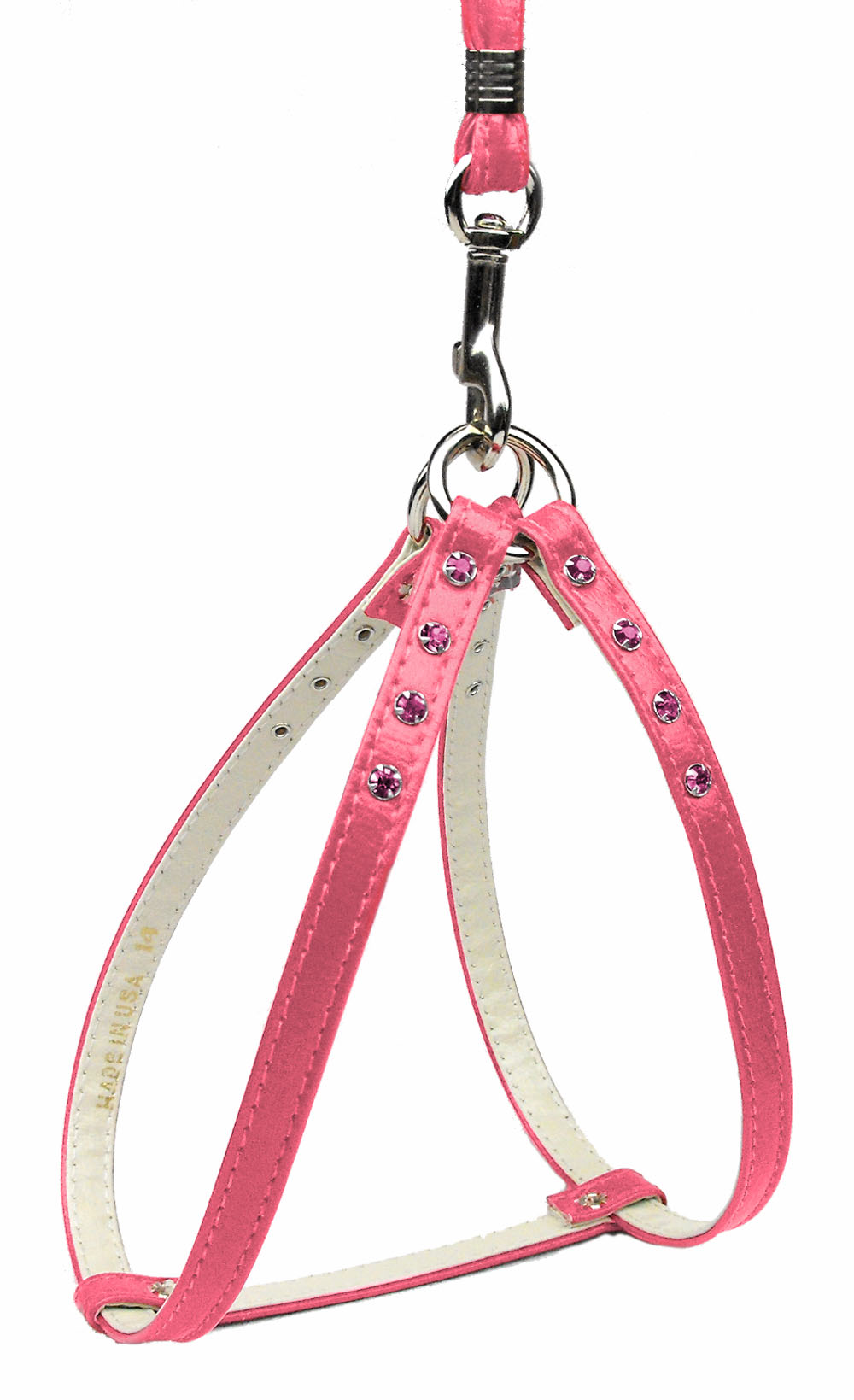 Step-In Harness Pink w/ Pink Stones 16