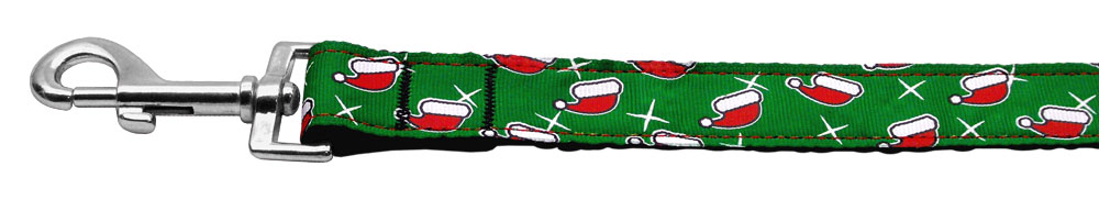Santa Hat Nylon and Ribbon Collars 1'' wide x 4' Leash