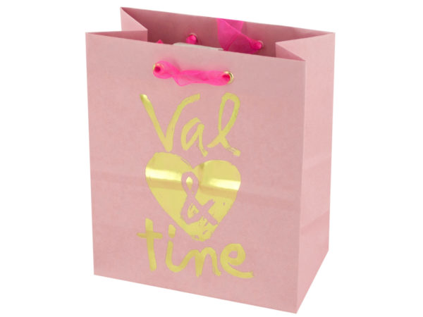Case of 48 - 'Val & Tine' Small Gift Bag