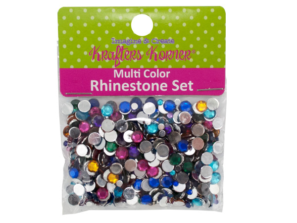 Case of 25 - Multi-Color Rhinestone Set