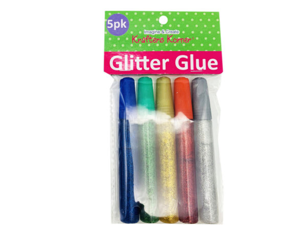 Case of 20 - Five Pack Glitter Glue
