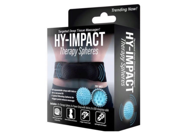 Case of 6 - Hy-Impact 3 Speed Vibrating Massage Therapy Spheres with Expandable Strap