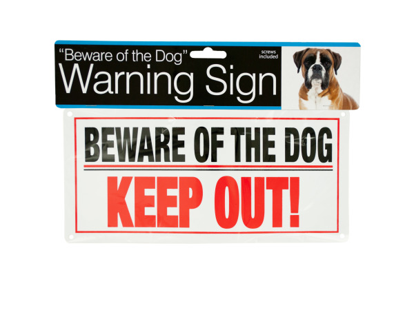 Case of 24 - Dog Warning Sign