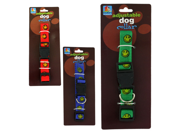 Case of 24 - Happy Face Dog Collar