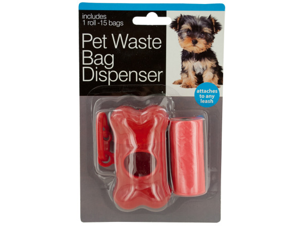 Case of 24 - Pet Waste Bag Dispenser with Bags