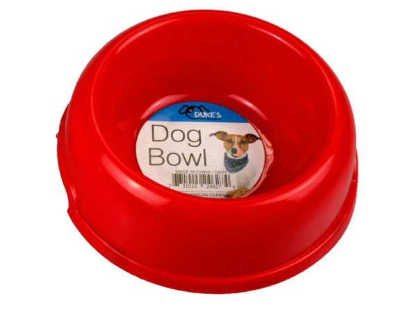 Case of 12 - Plastic Pet Bowl