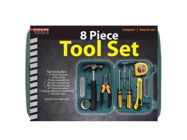Case of 2 - 8 Piece Tool Set in Box
