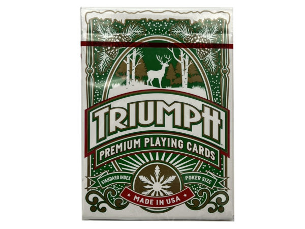 Case of 12 - Triumph Holiday One Pack Standard Index Premium Playing Cards