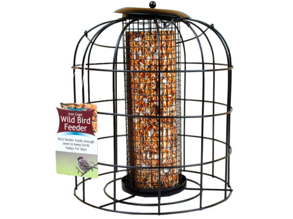 Case of 2 - Iron Wire Cage Bird Feeder