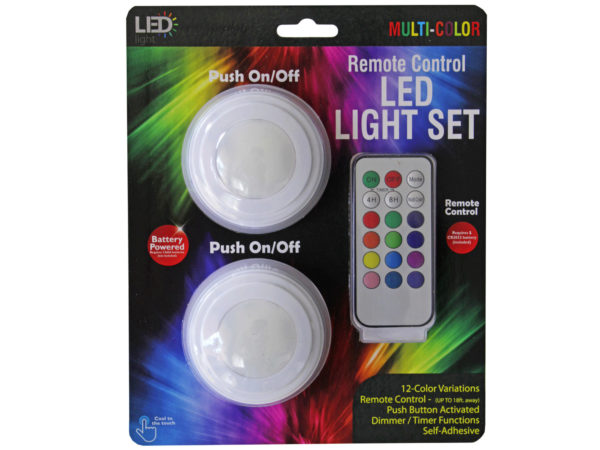 Case of 2 - 2 Pack Remote Controlled Light