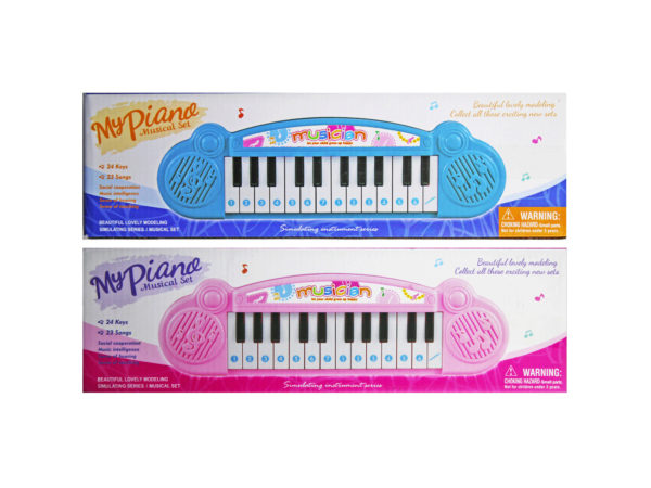 Case of 2 - 24 Key Battery Operated Keyboard With Songs Included