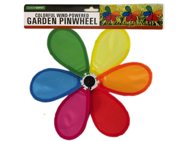 Case of 6 - Colorful Wind-Powered Garden Pinwheel